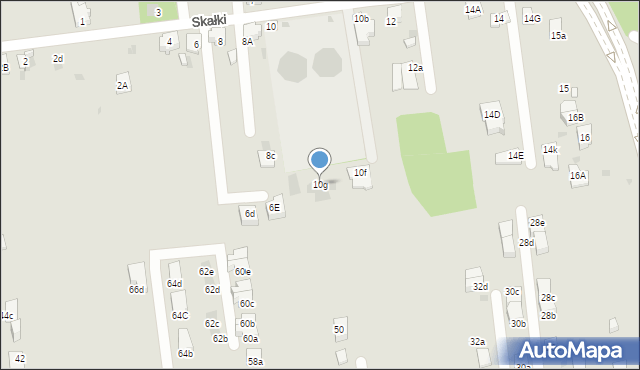 Mysłowice, Skałki, 10g, mapa Mysłowice
