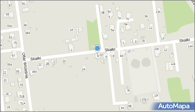 Mysłowice, Skałki, 4, mapa Mysłowice