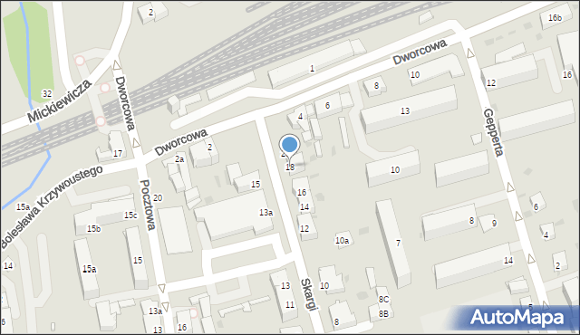 Nakło nad Notecią, Skargi Piotra, ks., 18, mapa Nakło nad Notecią