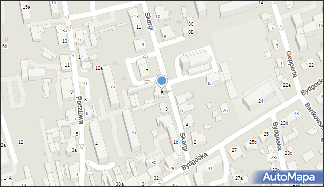 Nakło nad Notecią, Skargi Piotra, ks., 5, mapa Nakło nad Notecią