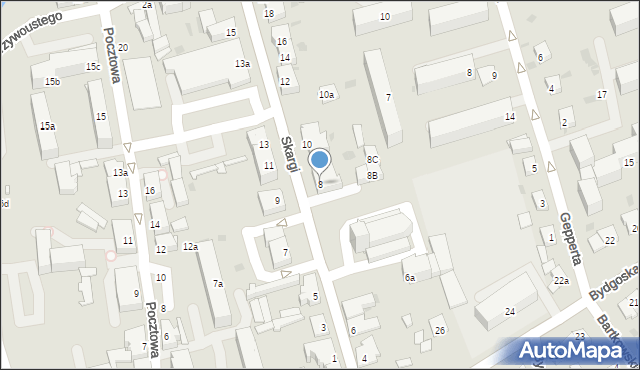 Nakło nad Notecią, Skargi Piotra, ks., 8, mapa Nakło nad Notecią