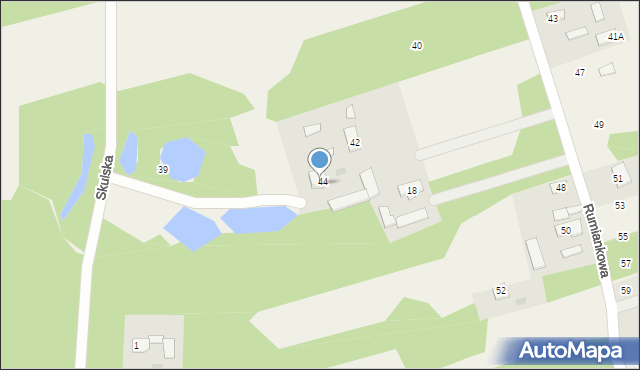 Nowa Bukówka, Skulska, 41, mapa Nowa Bukówka