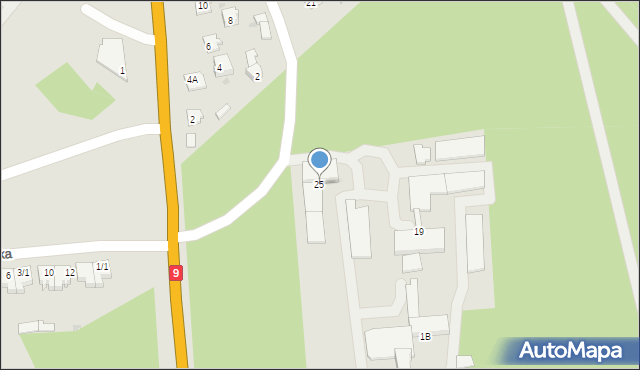 Nowa Dęba, Skłodowskiej-Curie Marii, 25, mapa Nowa Dęba