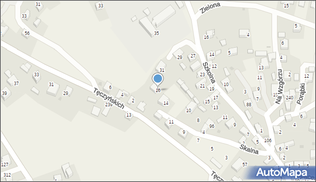 Nowa Góra, Skalna, 16, mapa Nowa Góra