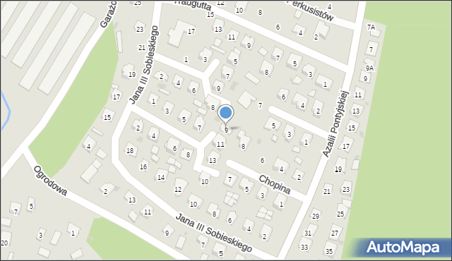 Nowa Sarzyna, Skłodowskiej-Curie Marii, 9, mapa Nowa Sarzyna