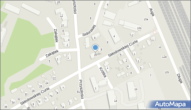 Nowa Sól, Skłodowskiej-Curie Marii, 10, mapa Nowa Sól