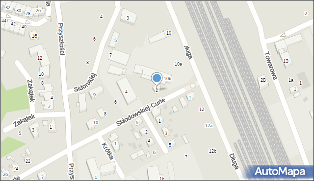 Nowa Sól, Skłodowskiej-Curie Marii, 2, mapa Nowa Sól