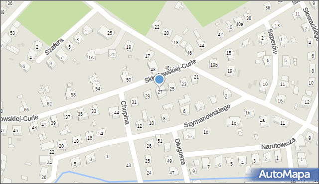Nowa Sól, Skłodowskiej-Curie Marii, 27, mapa Nowa Sól