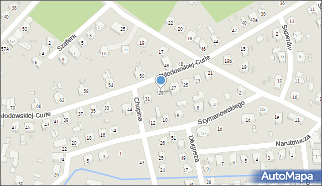 Nowa Sól, Skłodowskiej-Curie Marii, 29, mapa Nowa Sól