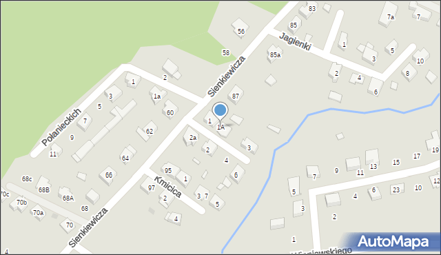 Nowa Sól, Skrzetuskiego, 1A, mapa Nowa Sól