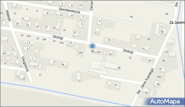 Nowa Wieś, Skargi Piotra, ks., 26a, mapa Nowa Wieś