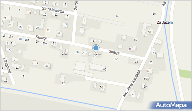 Nowa Wieś, Skargi Piotra, ks., 30, mapa Nowa Wieś