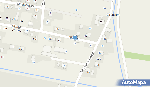 Nowa Wieś, Skargi Piotra, ks., 32, mapa Nowa Wieś