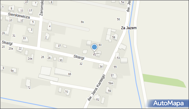 Nowa Wieś, Skargi Piotra, ks., 41, mapa Nowa Wieś