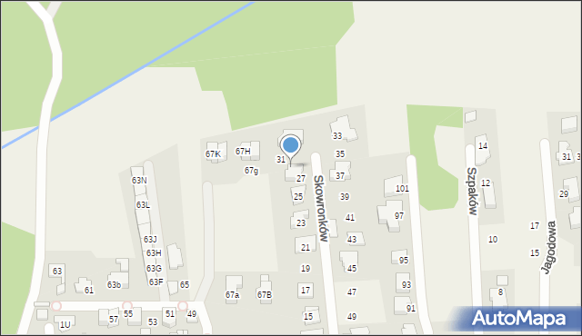Nowe Chechło, Skowronków, 29, mapa Nowe Chechło