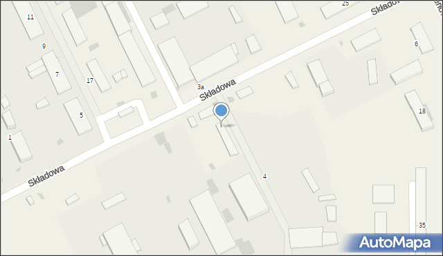 Nowiny, Składowa, 4b, mapa Nowiny