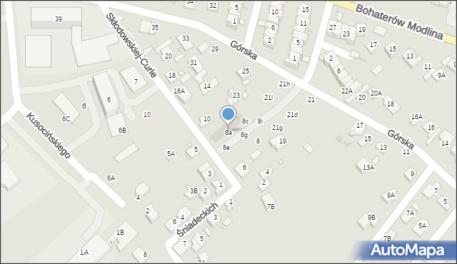 Nowy Dwór Mazowiecki, Skłodowskiej-Curie Marii, 8a, mapa Nowy Dwór Mazowiecki