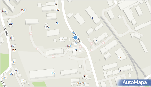 Nowy Targ, Składowa, 12, mapa Nowego Targu