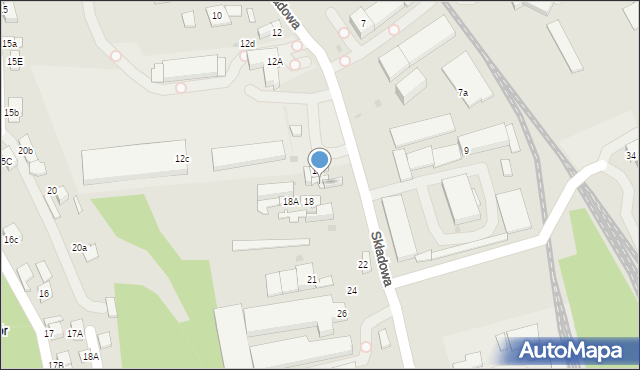 Nowy Targ, Składowa, 16, mapa Nowego Targu