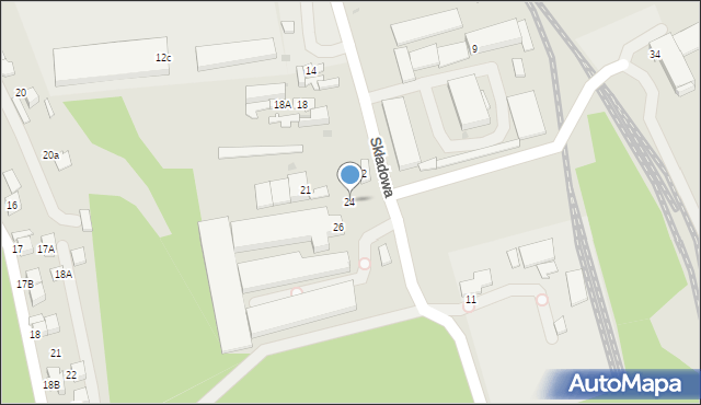 Nowy Targ, Składowa, 24, mapa Nowego Targu