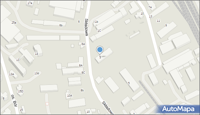 Nowy Targ, Składowa, 3, mapa Nowego Targu