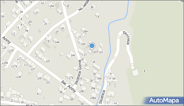 Nowy Targ, Skotnica, 17, mapa Nowego Targu