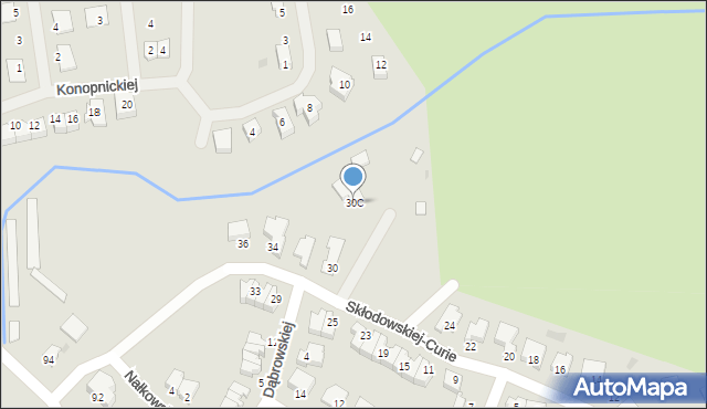 Oborniki, Skłodowskiej-Curie Marii, 30C, mapa Oborniki