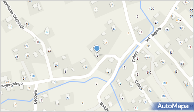 Odrzykoń, Skrzyneckiego Jana, 4, mapa Odrzykoń