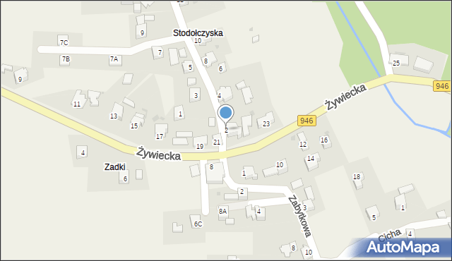 Okrajnik, Skalna, 2, mapa Okrajnik