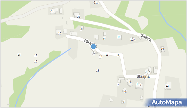 Okrajnik, Skrajna, 17, mapa Okrajnik