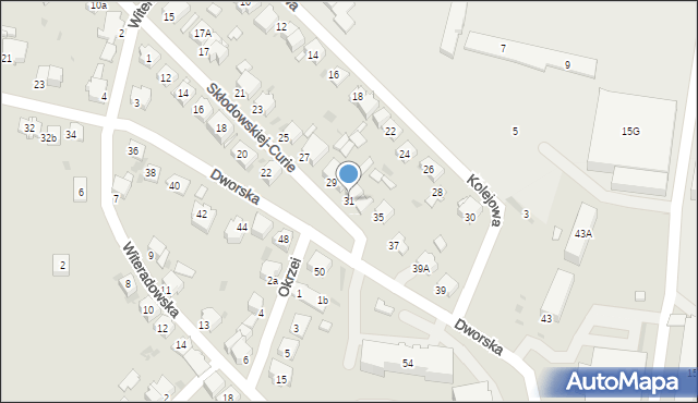 Olkusz, Skłodowskiej-Curie Marii, 31, mapa Olkusz