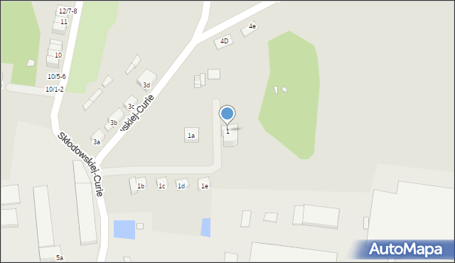 Olszyna, Skłodowskiej-Curie Marii, 1, mapa Olszyna