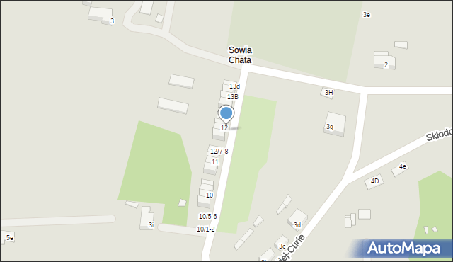 Olszyna, Skłodowskiej-Curie Marii, 13/2, mapa Olszyna