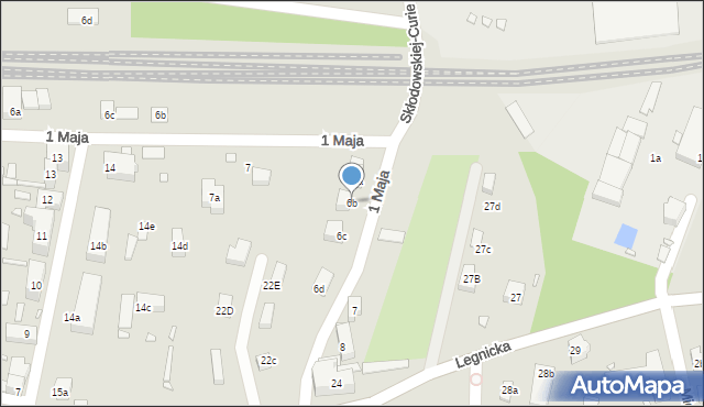 Olszyna, Skłodowskiej-Curie Marii, 6b, mapa Olszyna