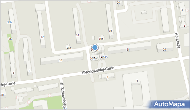 Opoczno, Skłodowskiej-Curie Marii, 10/8A, mapa Opoczno