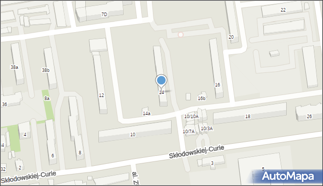 Opoczno, Skłodowskiej-Curie Marii, 14, mapa Opoczno