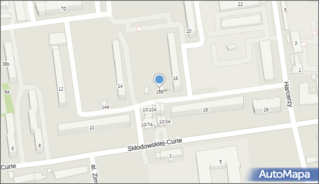 Opoczno, Skłodowskiej-Curie Marii, 16b, mapa Opoczno