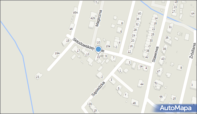 Opole, Skłodowskiej-Curie Marii, 11, mapa Opola