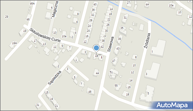 Opole, Skłodowskiej-Curie Marii, 1a, mapa Opola