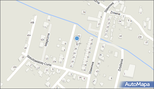 Opole, Skłodowskiej-Curie Marii, 32, mapa Opola