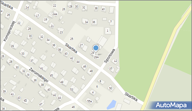 Osięciny, Skarbka, 29b, mapa Osięciny