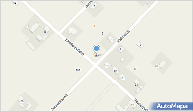 Osiedle Poznańskie, Skwierzyńska, 56e, mapa Osiedle Poznańskie