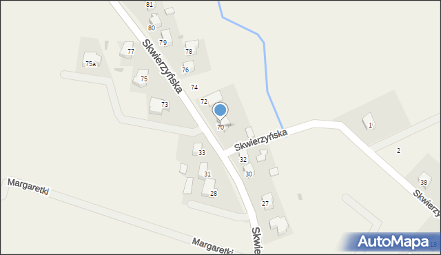 Osiedle Poznańskie, Skwierzyńska, 70, mapa Osiedle Poznańskie