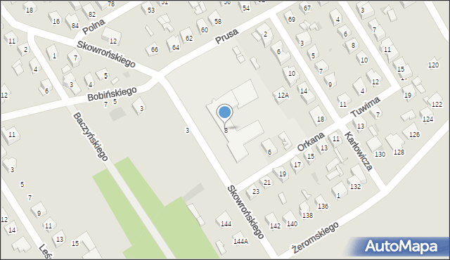 Ostrołęka, Skowrońskiego Ignacego Jerzego, 8, mapa Ostrołęka