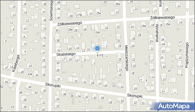 Ostrów Wielkopolski, Skalskiego Stanisława, gen., 5, mapa Ostrów Wielkopolski