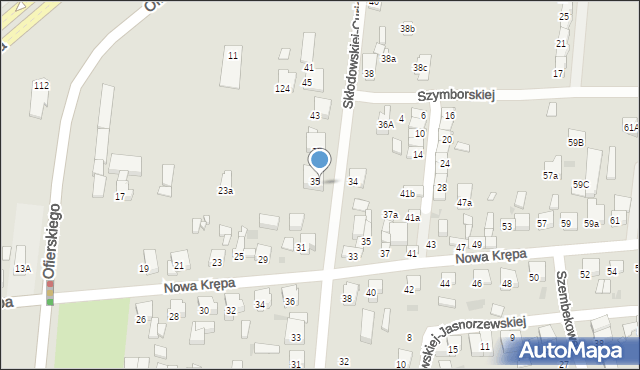 Ostrów Wielkopolski, Skłodowskiej-Curie Marii, 39, mapa Ostrów Wielkopolski