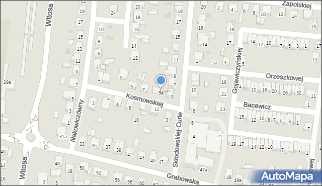 Ostrów Wielkopolski, Skłodowskiej-Curie Marii, 5a, mapa Ostrów Wielkopolski