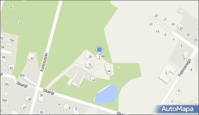 Ostrówek, Skargi Piotra, ks., 1, mapa Ostrówek