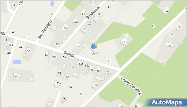 Ostrówek, Skargi Piotra, ks., 19, mapa Ostrówek