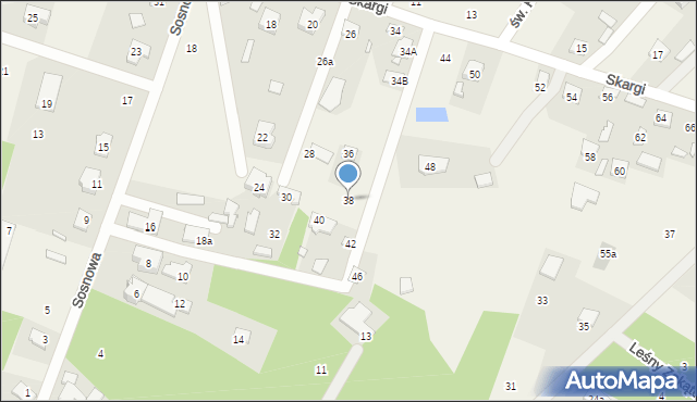 Ostrówek, Skargi Piotra, ks., 38, mapa Ostrówek